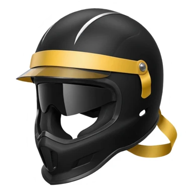 Rider helmet black matte at the back theres ribbon attached for female rider it is a full face only do not include the lady sticker