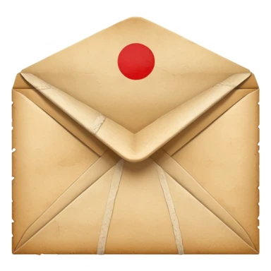 An ancient Japanese envelope sticker