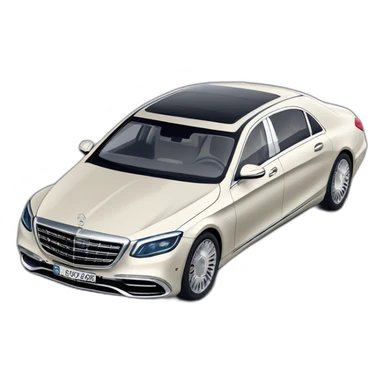 Mercedes maybach 2022 isometric view sticker