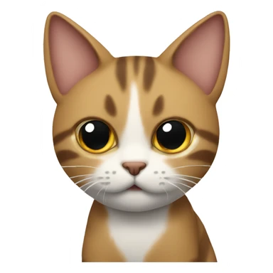 Gato con un moño sticker