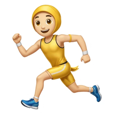 athletic coin with eyes, mouth, arms and legs sticker