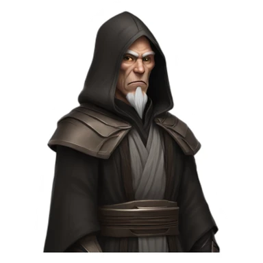 hyperrealist sith jedi in world of warcraft without facial hair sticker