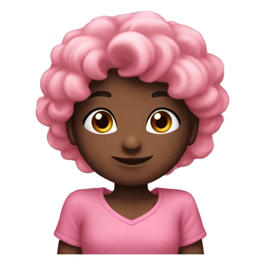 Cuore nero con ✨ rosa sticker