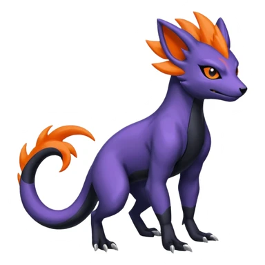 Zorua-Absol-Salandit-fusion (full body) sticker