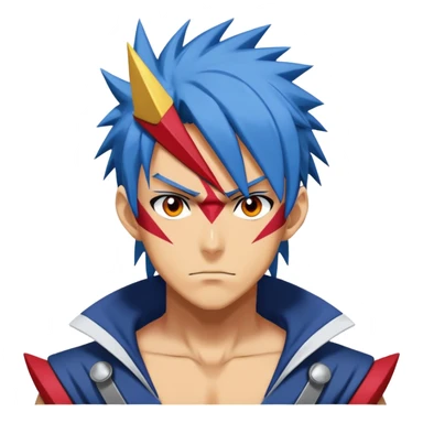 kamina from gurren lagann sticker