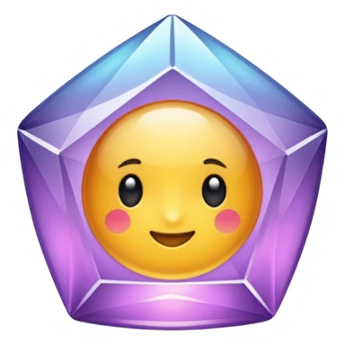 Cristal púrpura sticker