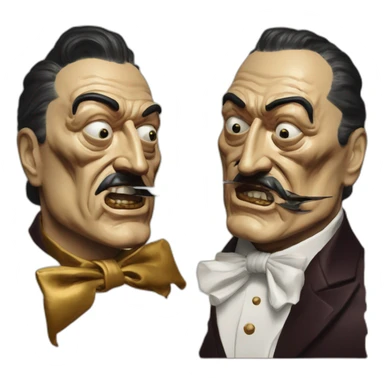 Salvador Dali Wounded doomguy sticker