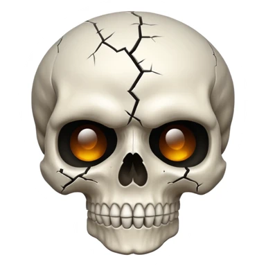 Mind blowing skull sticker