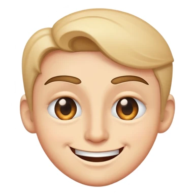 Smirk with winking eye ￼ sticker