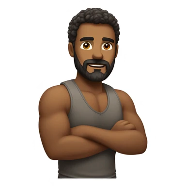 Gay hirsute man sticker