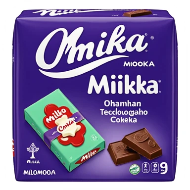 плитка молочного шоколада Milka в фиолетовой упаковке sticker