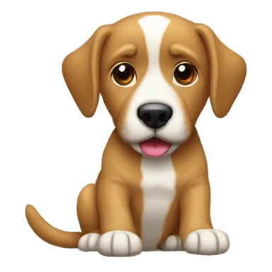 perro en computador sticker