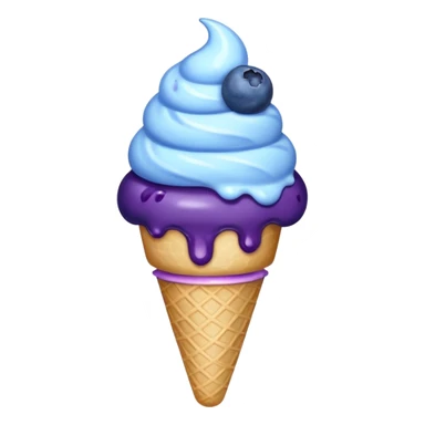 icecream-blueberries sticker