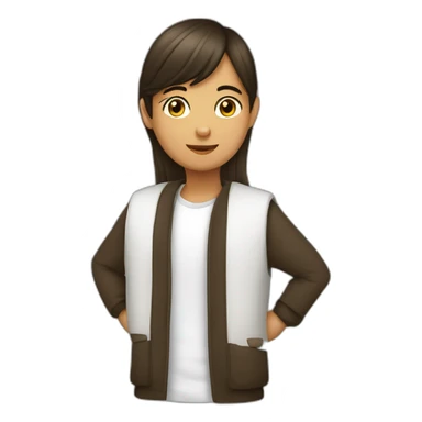 juif adolescente brune sticker