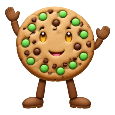 cookie with legs  sticker
