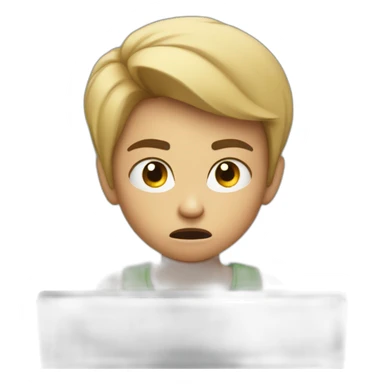 9 year old angry at computer sticker