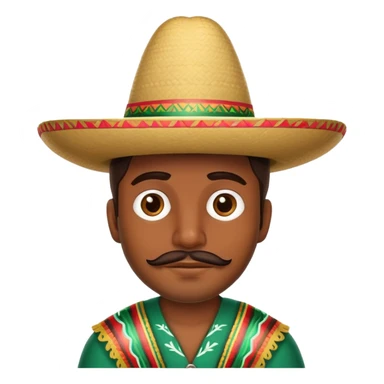 Mexican sombrero man sticker