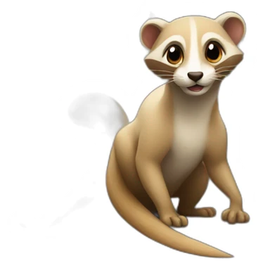 Weasel in a train sticker