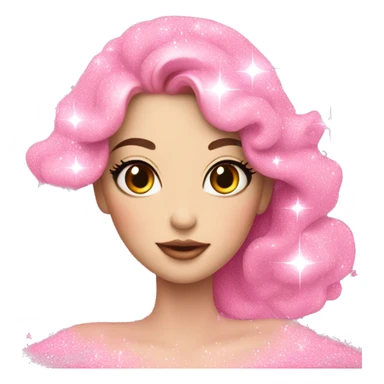 Fairy light pink perfume glitter sticker