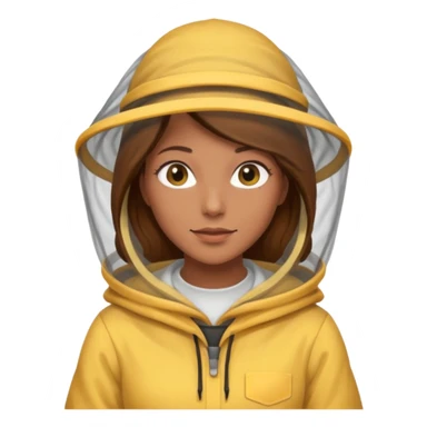 female bee keepers with brown hair sticker