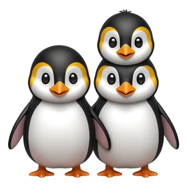 
Penguins smiling with eyes sticker