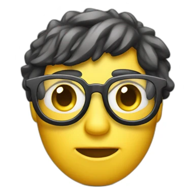 persona con mascara adolecente con lentes morocho sticker