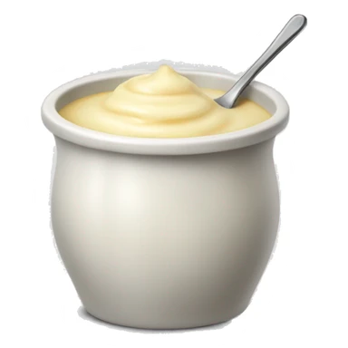 petit pot de crème fraîche sticker