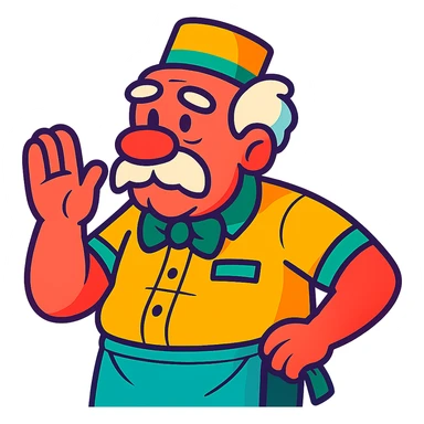 Make the colors brighter and more vibrant, keep the cartoon style, with no background sticker