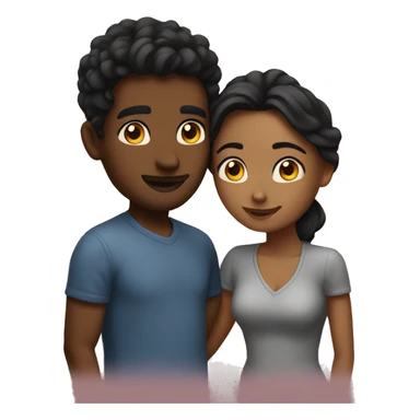 Couple romance sticker