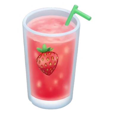strawberry icai drink sticker