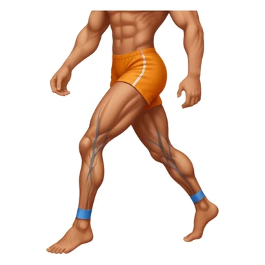 une jambe droit sticker