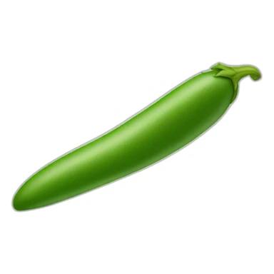 a single green bean sticker