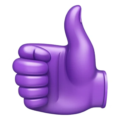 purple thump up  sticker
