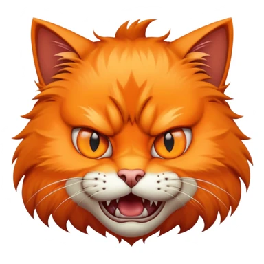 A mad cat  sticker