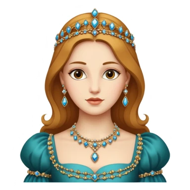 Renaissance lady sticker