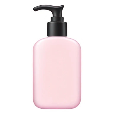 Light pink lotion bottle sticker