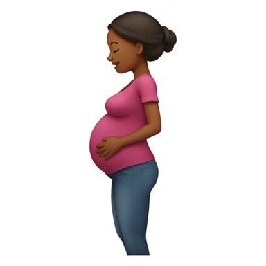Pregnant mom sticker