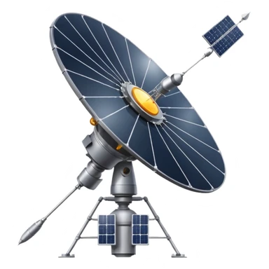 communication space satellite sticker
