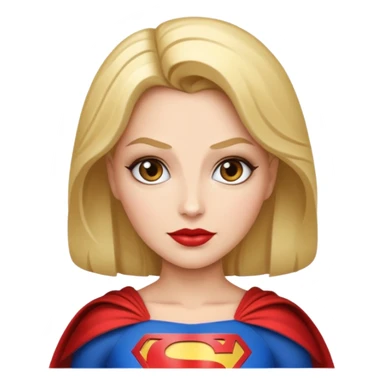 Glamour Superwoman (iphone emoji styled) sticker