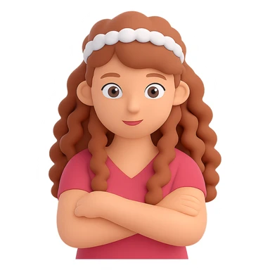 Add a pink top to the character, keeping the 3D emoji style look. Remove the background so the subject is isolated. The style should resemble Microsoft style 3D fluent emojis. sticker
