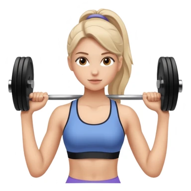 Chica en el gym sticker
