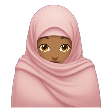Hijabi hugging hijabi no faces sticker