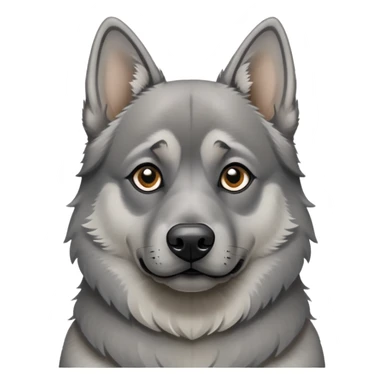 Norsk elgund grå sticker