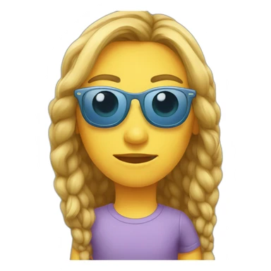 Emoji lunettes de soleil sticker