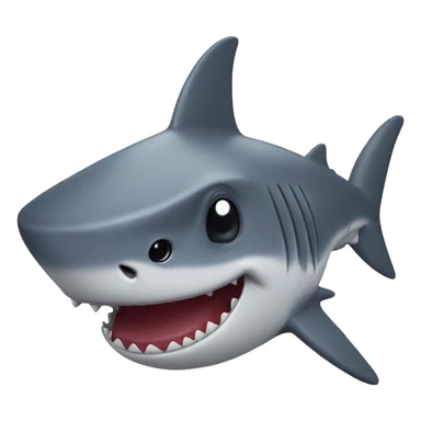 shark with heart eyes sticker