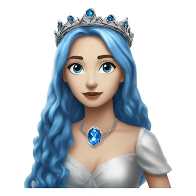 The Ravenclaw Diadem is a tiara-like object with, made of gleaming silver and set with glittering blue gem. It is enchanted and round  sticker
