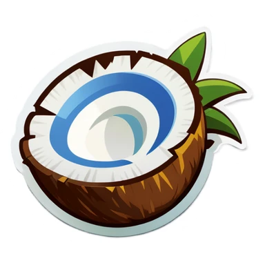16-bit coconut sticker