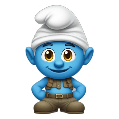 Smurf sticker