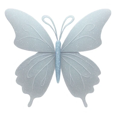 snowflake sugar butterfly  sticker
