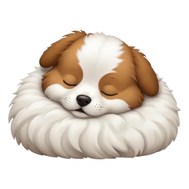 Chien entrain de dormir sticker